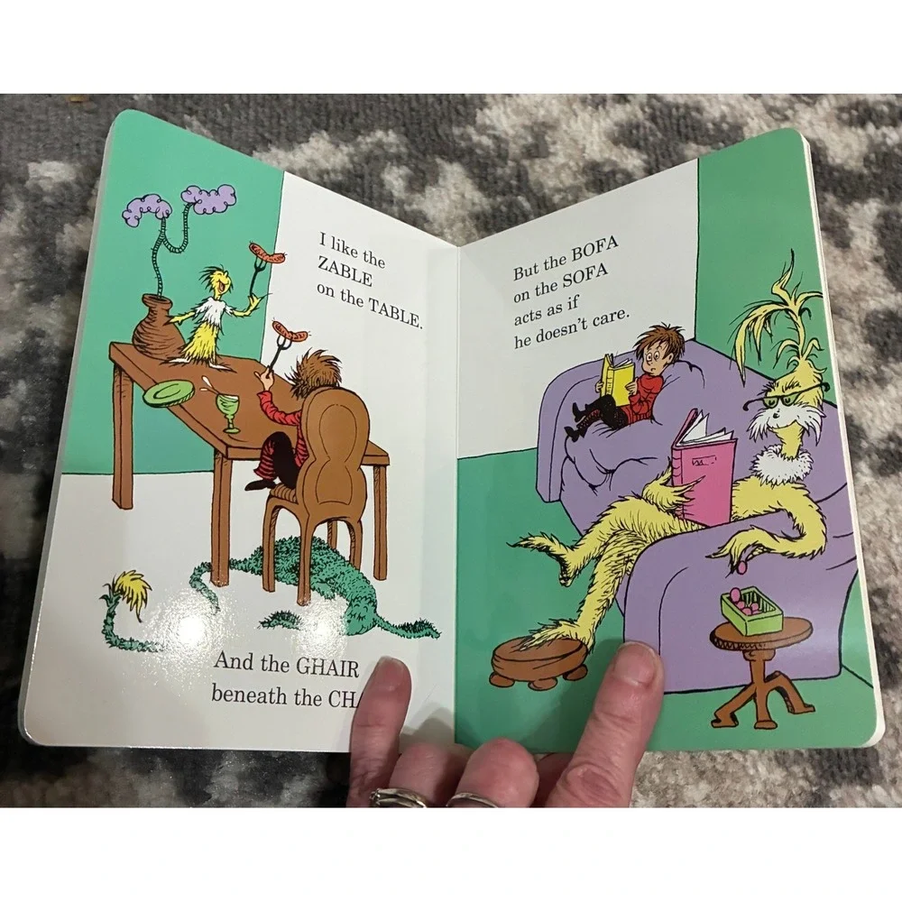 Dr Seuss Wocket in My Pocket Plush and Board Book Set Orange Pink Purple Plush